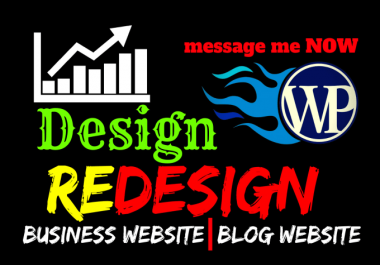 I will redesign wordpress website,  modern wordpress website design