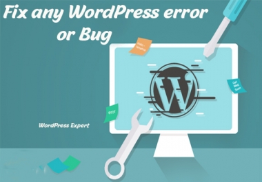 I will fix any wordpress error or bug