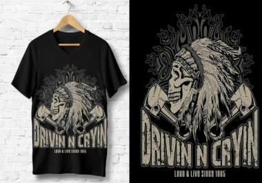 I will custom t shirt design for you