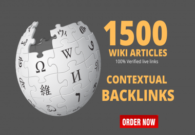 1500 High Authority Wiki Contextual Backlinks To Boost Website Rankings