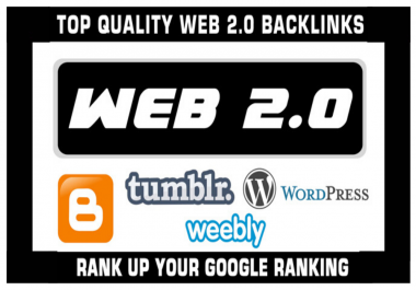 Boost Search Rankings With 20 High Authority Web 2.0 Blog Properties with Log in