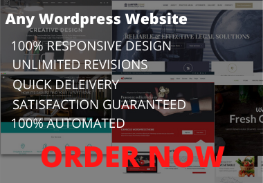 create modern and pixel perfect wordpress website design