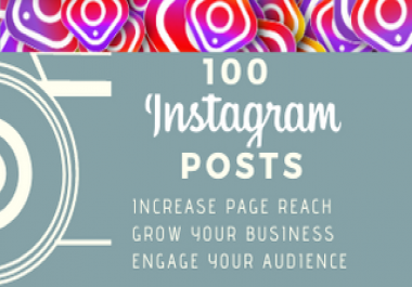I will create engaging Instagram Posts for your page/business