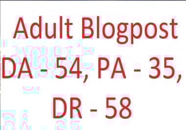 Lifetime Adult Blog Article DA 54,  PA 35,  DR 59