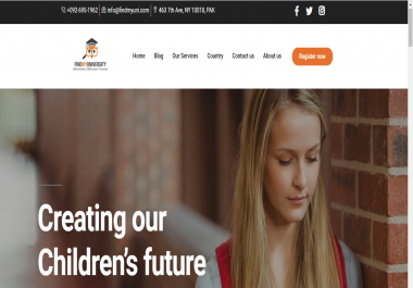 create wordpress website,  blogger website for small business