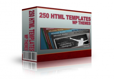 Get 250 HTML Templates WP Themes and Graphics