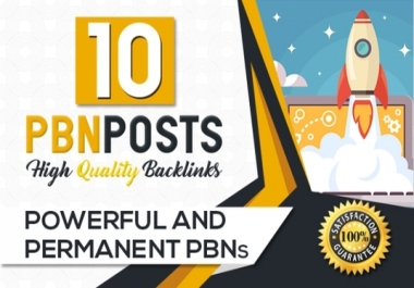 Provide you 10 PBN links from DR 50+