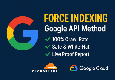 I will index your 50 backlinks using premium google API method