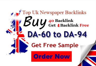 I will create high authority UK newspaper backlink up to da 94