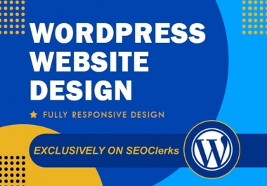 I will create a responsive wordpress website design for you