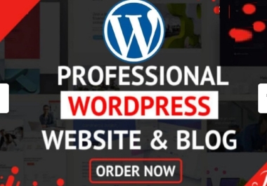 I will design wordpress business website or blogging website