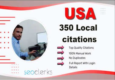 I will do Top 350 USA Live local citation for Top ranking on google