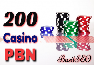 200 Homepage DA/DR 70+ PBN Backlinks Casino,  Poker,  Judi Related Websites