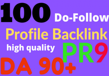 I will create 100 high da profile backlinks manually for SEO ranking
