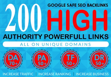 I Will Provide 200 High Authority Powerfull Homepage web2.0 Backlink 100 Permanent Dofollow