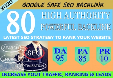 I Will Do 80 UNIQUE PR10 SEO BackIinks On DA 95 Sites To RANK Your Website