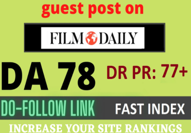 publish article to filmdaily. co for low price