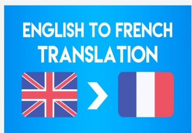 i can perfectly translate English to French upto 1500 words with in 1 day manually.