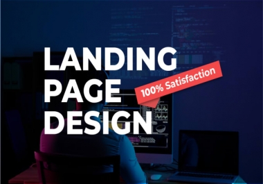 I will create a responsive and eye catchy landing page for your website