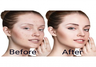 I will do the editing of your photos,  photo retouching,  skin beautification and deleting background