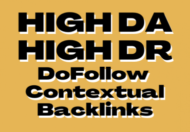 I will create high da pa dr dofollow contextual pbn backlinks