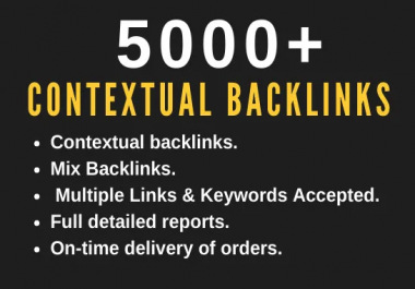 I will provide 1000 tier 2 seo contextual backlinks