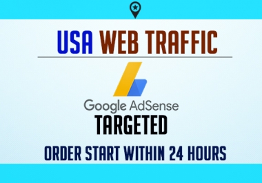 Google Adsense targeted organic USA web traffic