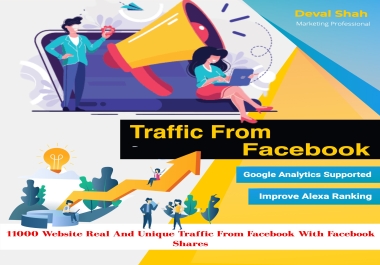 11000 Website Real And Unique Traffic Facebok
