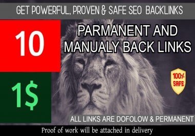Powerful 10 Backlinks with Extremly High DA PA TF GET IT NOW