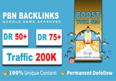I will build 5 manual High DR50 plus homepage pbn dofollow backlink