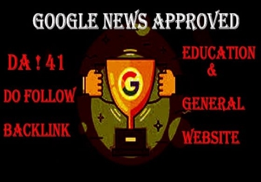 I will write and publish guest post on da 41 google news approved