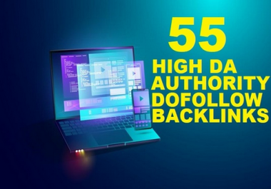I will do 55 dofollow SEO link building backlinks