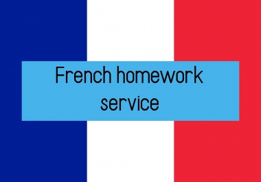 French Homework Service Foreign Language
