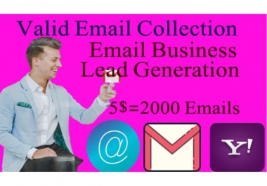 I will collect 2000 targeted,  place niche base email using LinkedIn sales navigator