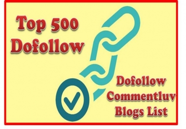 I will do 500 high quality dofollow blog comments backlinks