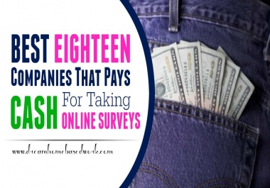 Help you find best online Survey job