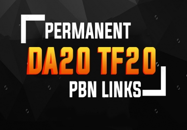10 Permanent PBN Links DA20+ & TF 20+