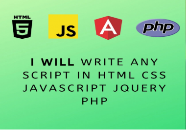 I will fix any error in html,  css,  javascript,  jquery,  php
