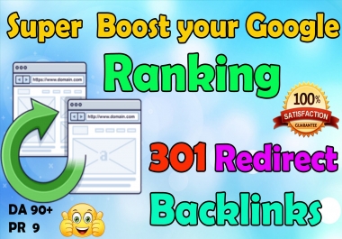 I will gives you unlimited Authority backlinks with 301 Redirect