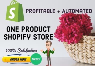 I will create an one product premium shopify store