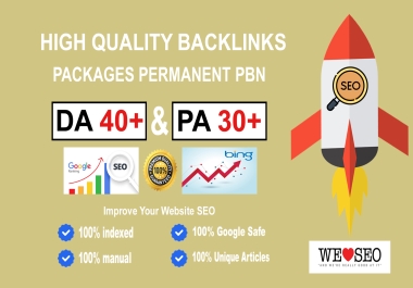 Packages Premium PBN Backlinks Permanent Plus DA PA CF TF Moz Authority