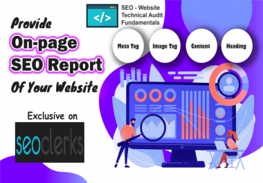I will do the onpage SEO audit of your website and give PDF report