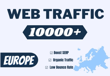 10K Europe Traffic to your website or blog for 10 days