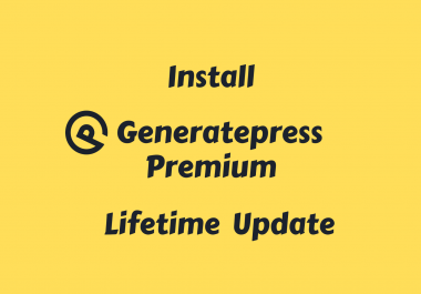 Install Generatepress Premium with Official License
