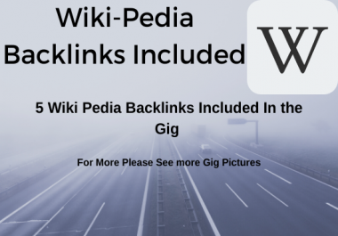 I will create high quality wikipedia Backlink