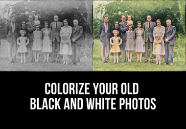 Colorize your old black and white photos