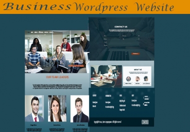Develop a business website in Wordpress