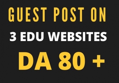 I will write and publish guest post on high authority edu website with df backlinks