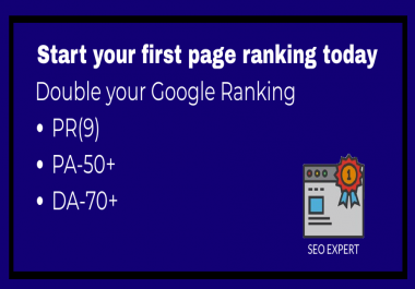 google rank with pr9 da70 seo dofollow 1 backlinks