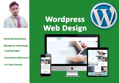 I Will Design,  redesign and customize wordpress website